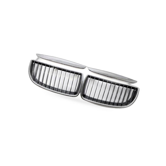 Front Grille Suitable for BMW 3 Series E90 E91 06-08 Gloss Black Carbon GZ.A E90