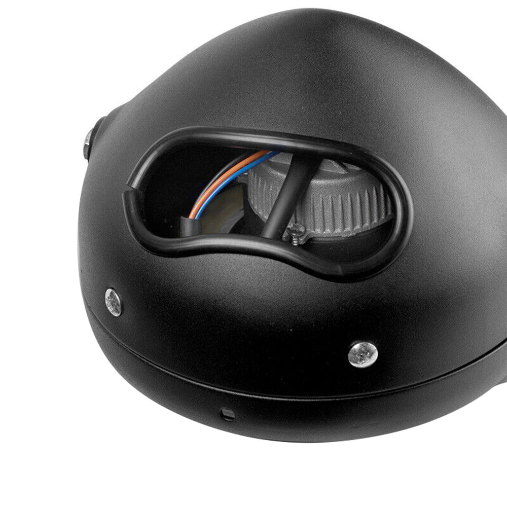 6.5-inch Motorcycle LED Headlight with Spiral Side Mount Bracket Suitable For Cafe Racer Motorcycles