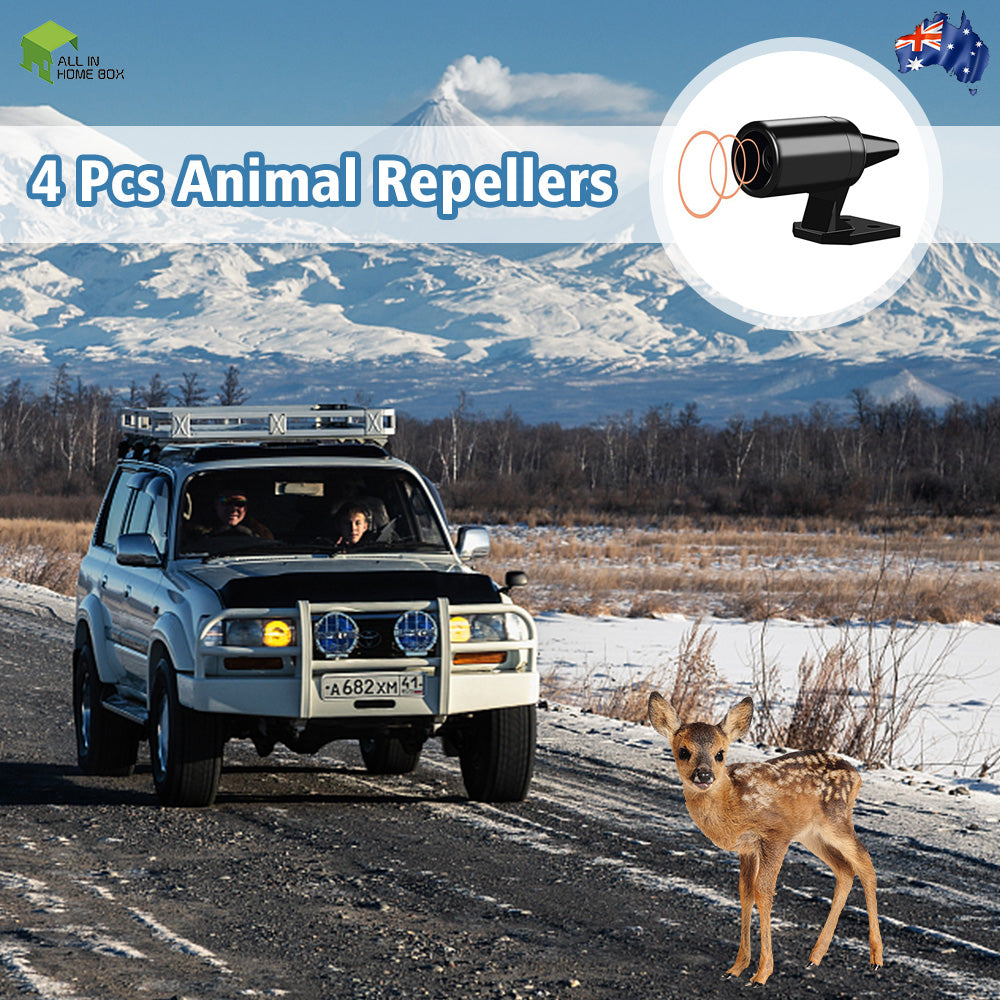 2 Pair Sonic Animal Repellers Suitable For Car Truck Bus RV Roo Kangaroo Shoo Whistle