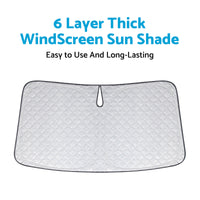 6 Layer Windscreen Sun Shade Suitable For Toyota HiAce 300 2019¡§C2025 Pro UV Protect