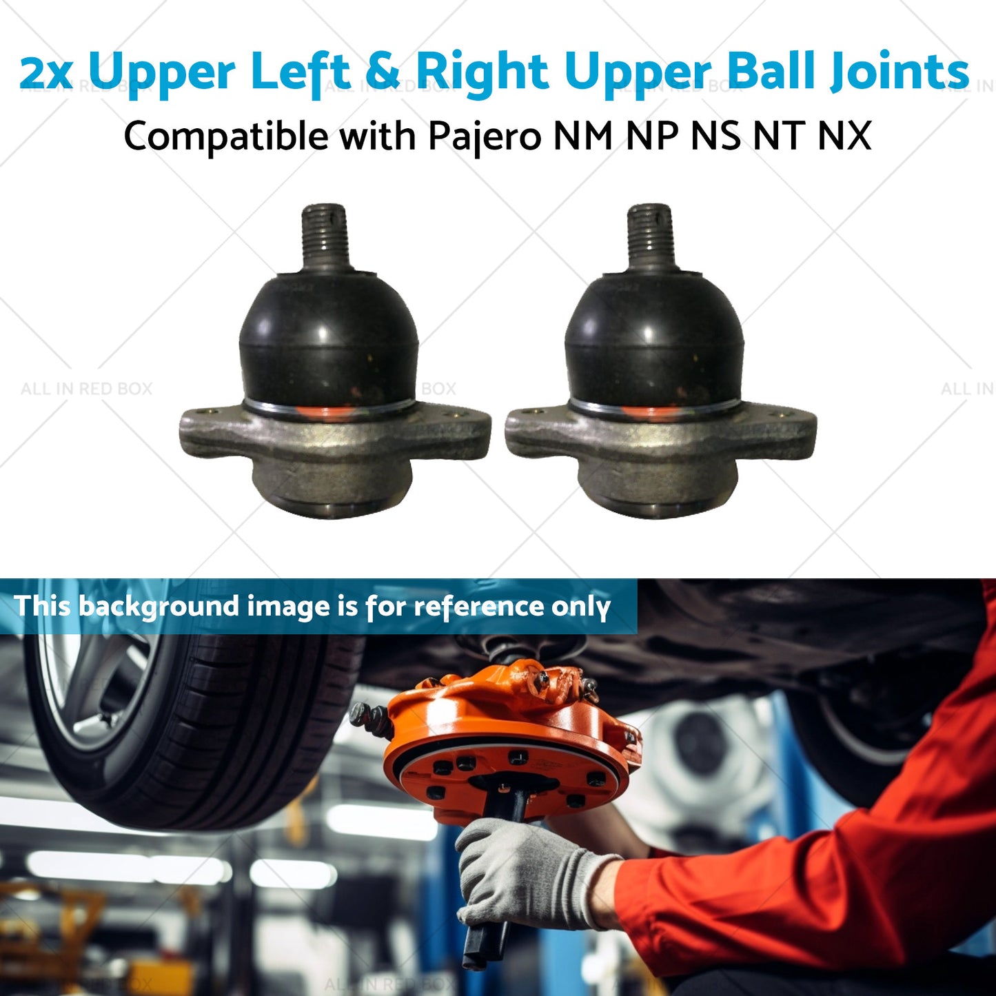 {{ 4010A056 2x Upper Front Ball Joints Suitable for Pajero NM NP NS NT NX 99-13 }} - Buy Car Parts Online at {{ Kaka Auto Parts }}.