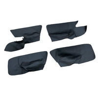 4x Black Leather LH RH Door Armrest Panel Cover Suitable For VW Jetta Golf MK5