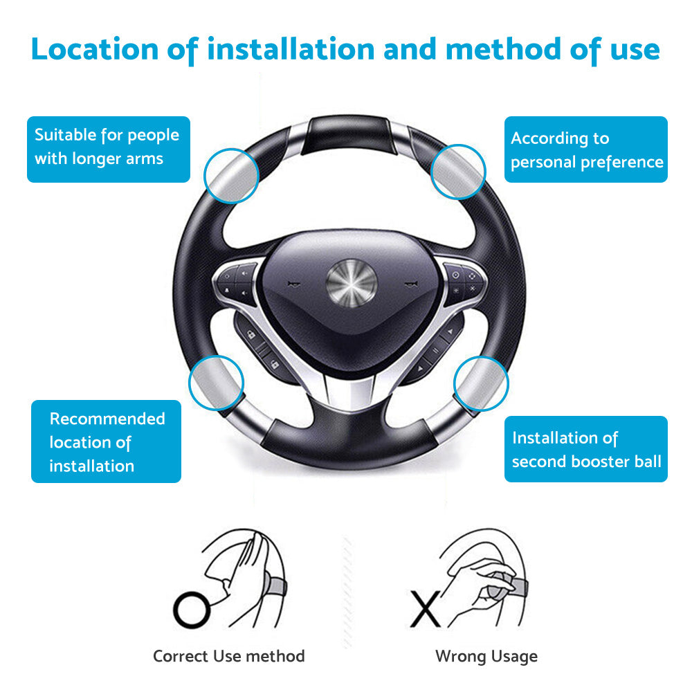 Steering Wheel Spinner Knob Suitable For Car & Truck ¡§C Booster Ball Handle Aid