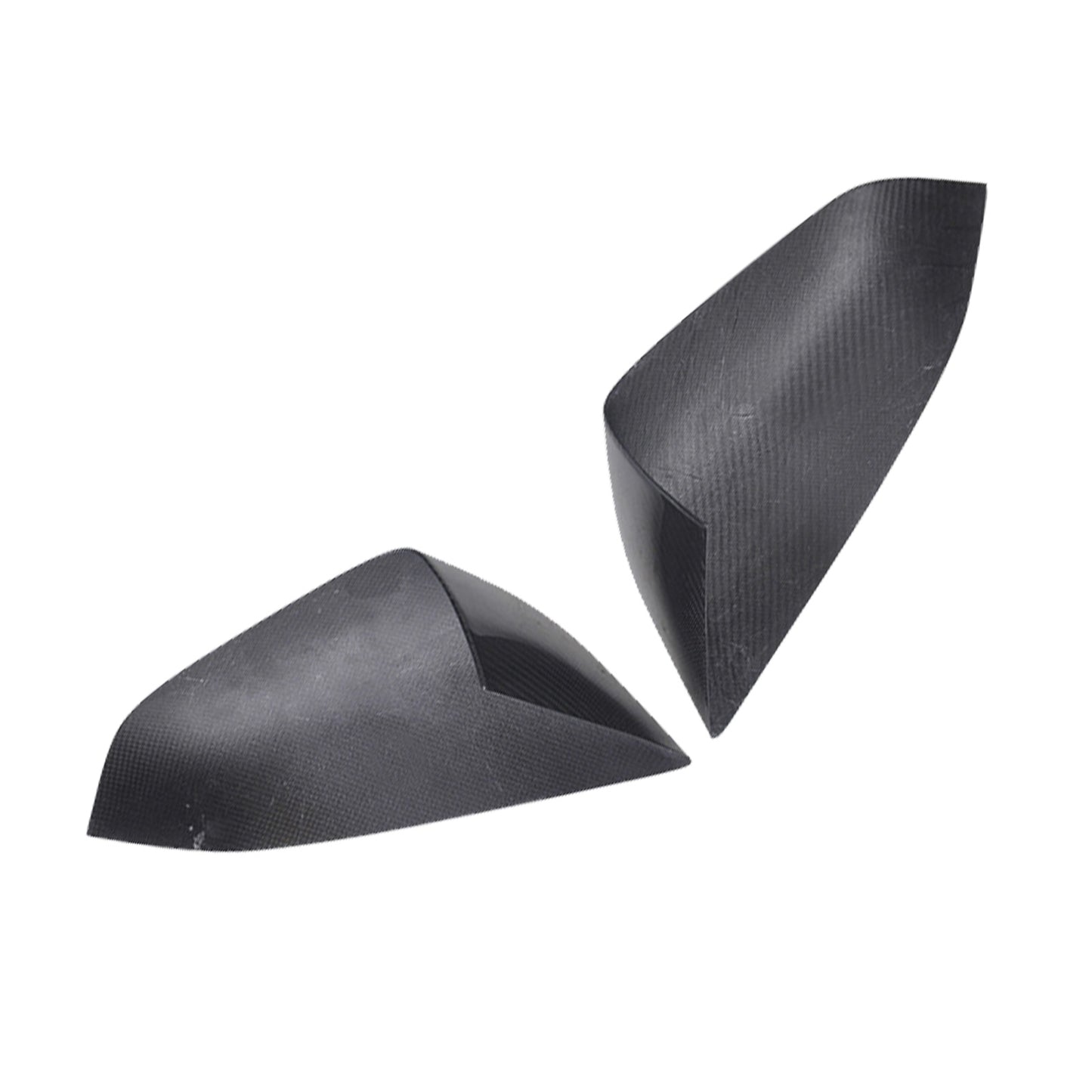 2x Real Carbon Fiber Wing Side Mirror Cover Trim Suitable For Tesla Model S 2012-2020