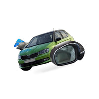 Left Mirror Glass Suitable for Skoda Fabia 2008-2014 5J0 857 521 - BD2