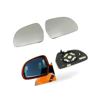 Mirror Glass Left Heated Blue Suitable for Audi A4L A6L Q3 Skoda Octavia Superb - BD2