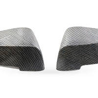 Carbon Fiber Rearview Mirror Cover Pair for BMW 5 Series 6 Series 7 F10 F12 F02 - XQ1