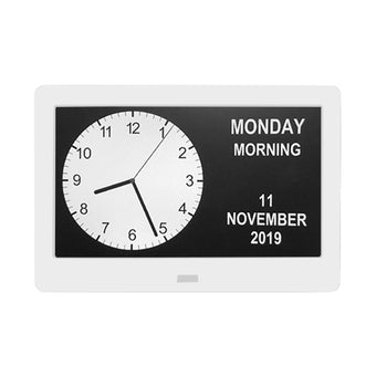 compare product LED Large Digital Day Clock 7  Calendar Dementia Date Week Month Year Time Wall