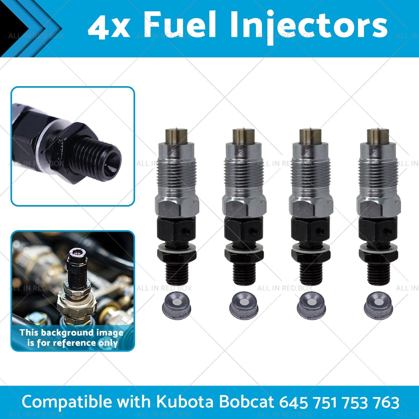 7023120 6722147 4x Fuel Injectors 6722147 Suitablefor 645 751 753 763 773 Kubota
