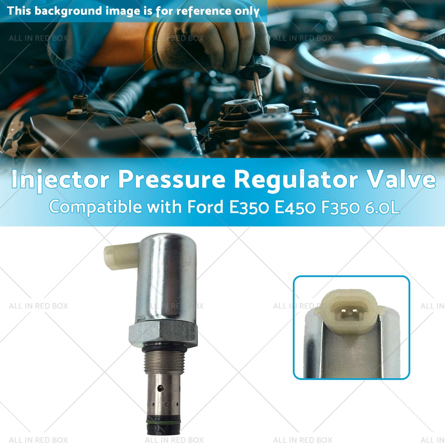 Injector Pressure Regulator Valve Suitable for 03-10 Ford E350 E450 F350 6. 0L