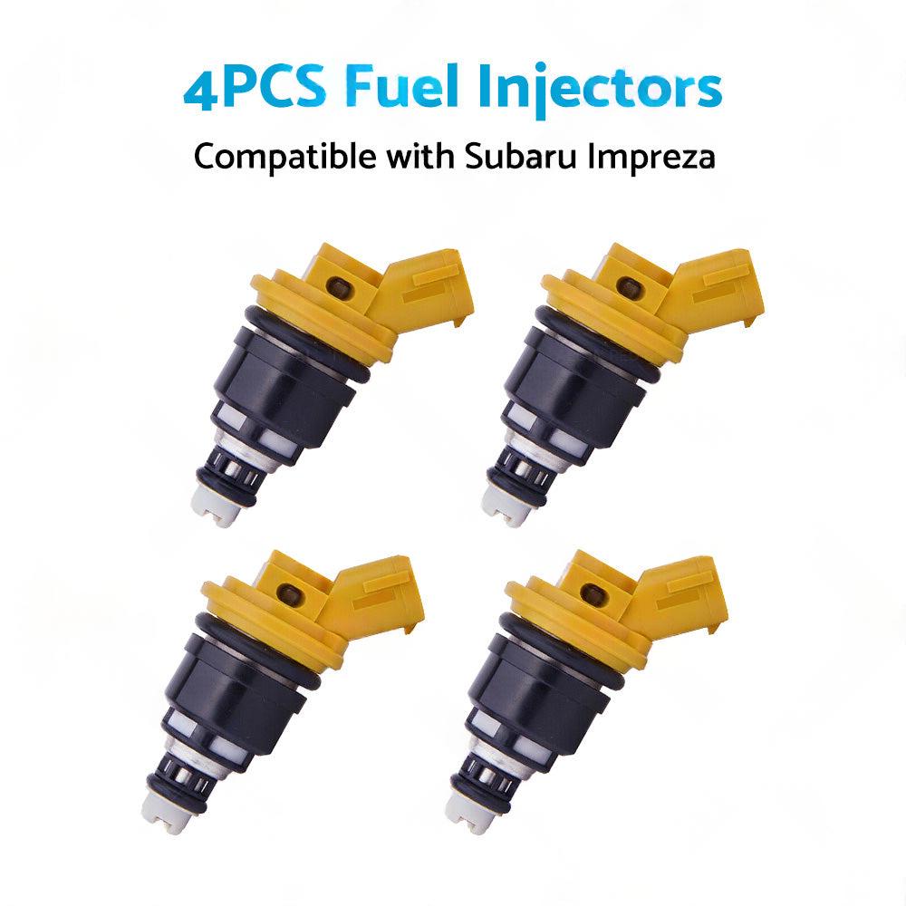 4PCS Fuel Injectors 16600-AA170 Suitable For Subaru Impreza WRX STI 2. 5 05-11