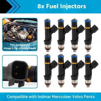 compare product 879312003 8x Fuel Injectors Suitable for Indmar Mercruiser Volvo Penta 07-13