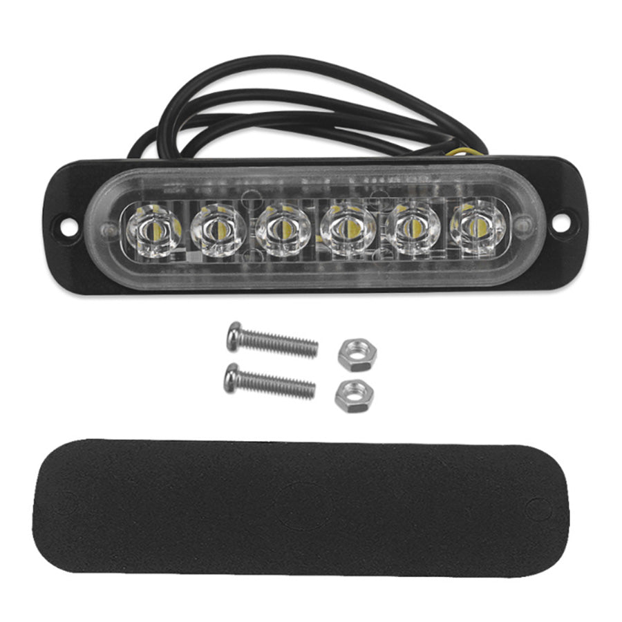 {{ 10 Pcs Amber Recovery Strobe 6 LED Lights Orange Grill Breakdown Flashing Beacon }} - Buy Car Parts Online at {{ Kaka Auto Parts }}.