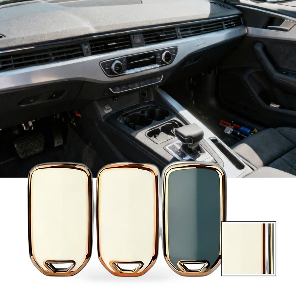 Honda Civic Accord Vezel Crider Car Key Protective Case Key Bag Key Cover Gold Trim