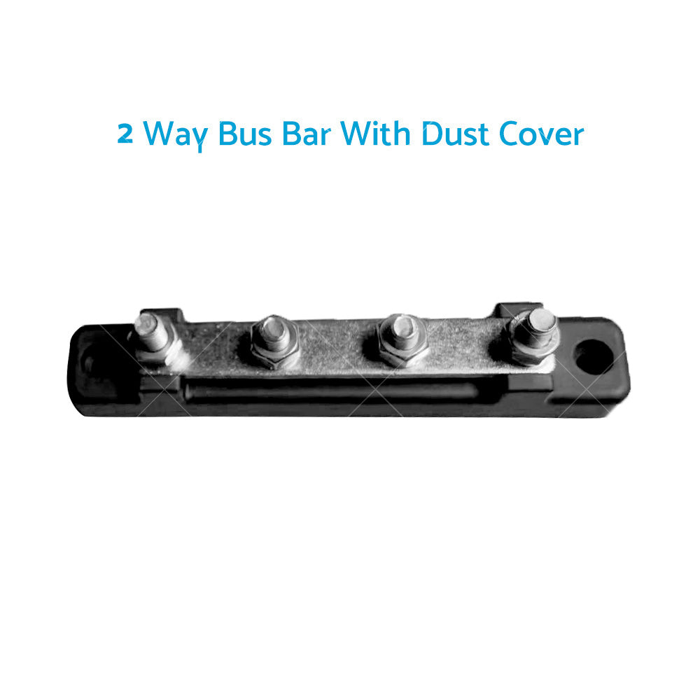 {{ 2 Way 6 Way Bus Bar Power Distribution 12V 150A Rated Terminal Block Black Red }} - Buy Car Parts Online at {{ Kaka Auto Parts }}.