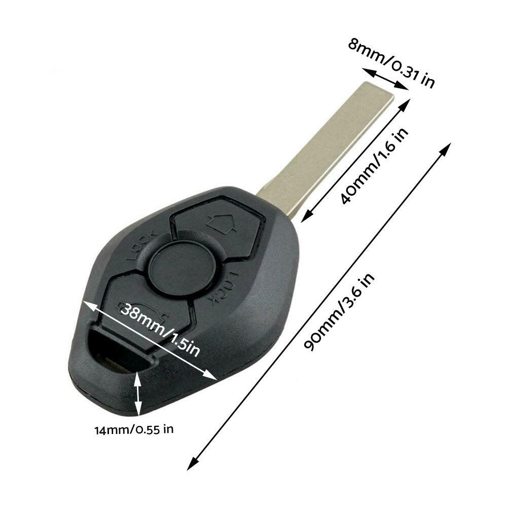 3 Buttons 315MHz Remote Car Key With Chip ID46-7953 Suitable For BMW 3 Series 5 Series X3 X5 CAS2
