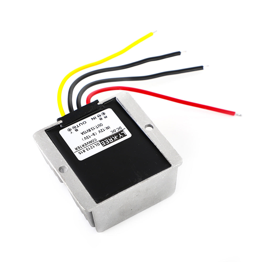 Waterproof DC-DC Converter Regulator 12V Step Up To 13.8V 15A 207W