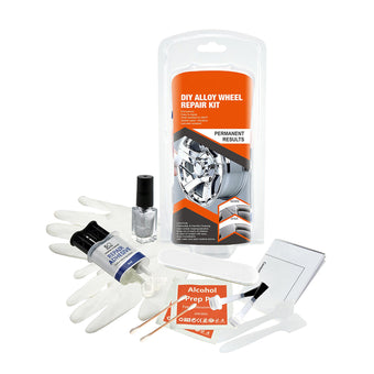 compare product Silver Alloy Wheel Rim Scratch Repair Kit Tool Set Suitable For Car Kerb Damage