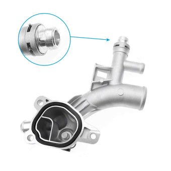 compare product Water Outlet Thermostat Housing Aluminum Suitable for Chevy Cruze 1. 4L 11-18