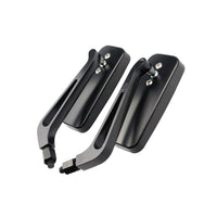 Motorcycle Mirrors Pair 8mm 10mm Thread Suitable For Chopper Cruiser Bobber Cafe Racer