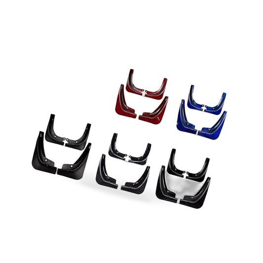 Mud Flaps Suitable for Tesla Model 3 2016-2020 Front Rear Blue Carbon Fiber