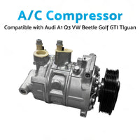 A or C Compressor Suitable for Audi A1 Q3 VW Beetle Golf GTI Tiguan 5Q0820803Q