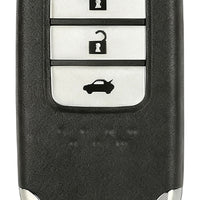 3-Button Smart Remote Car Key Suitable for Honda Accord Civic CR-V 433MHz 4A