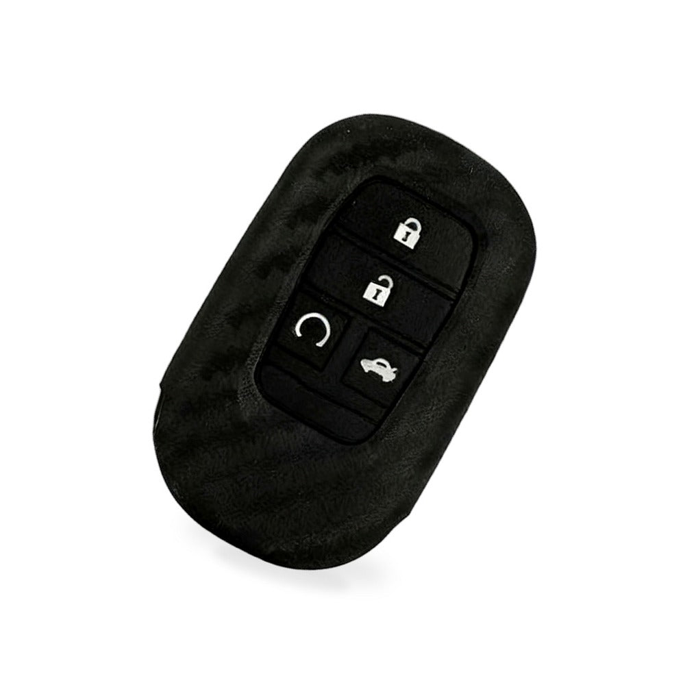 Carbon Fiber Silicone Key Fob Case Suitable for Honda Civic 2022 11th Gen