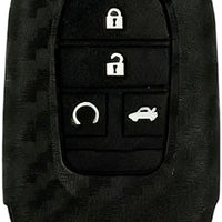 Carbon Fiber Silicone Key Fob Case Suitable for Honda Civic 2022 11th Gen