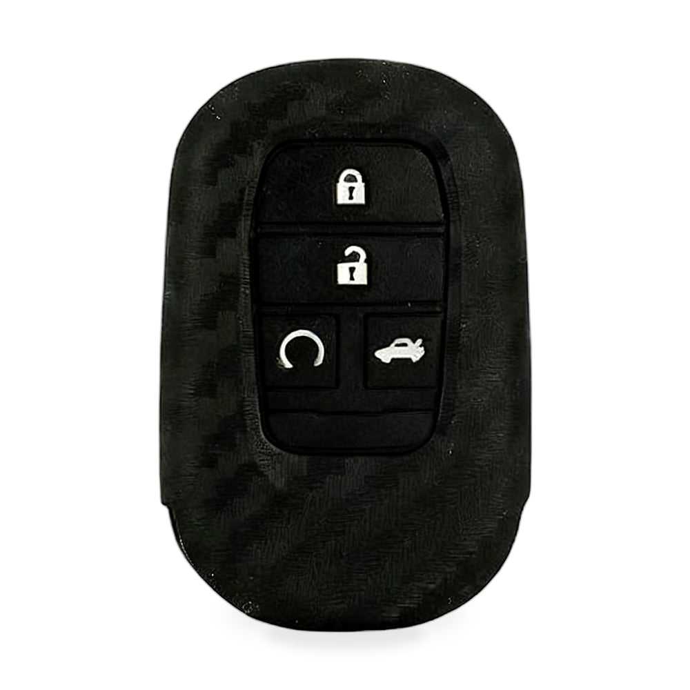 Carbon Fiber Silicone Key Fob Case Suitable for Honda Civic 2022 11th Gen
