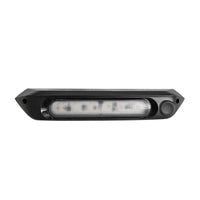 287mm Black Dual LED Bug Light 12V Awning Light with On/Off Switch Amber & White Lights