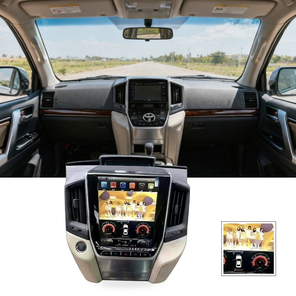 Vertical Screen Navigation System Suitable for Toyota Land Cruiser 2016