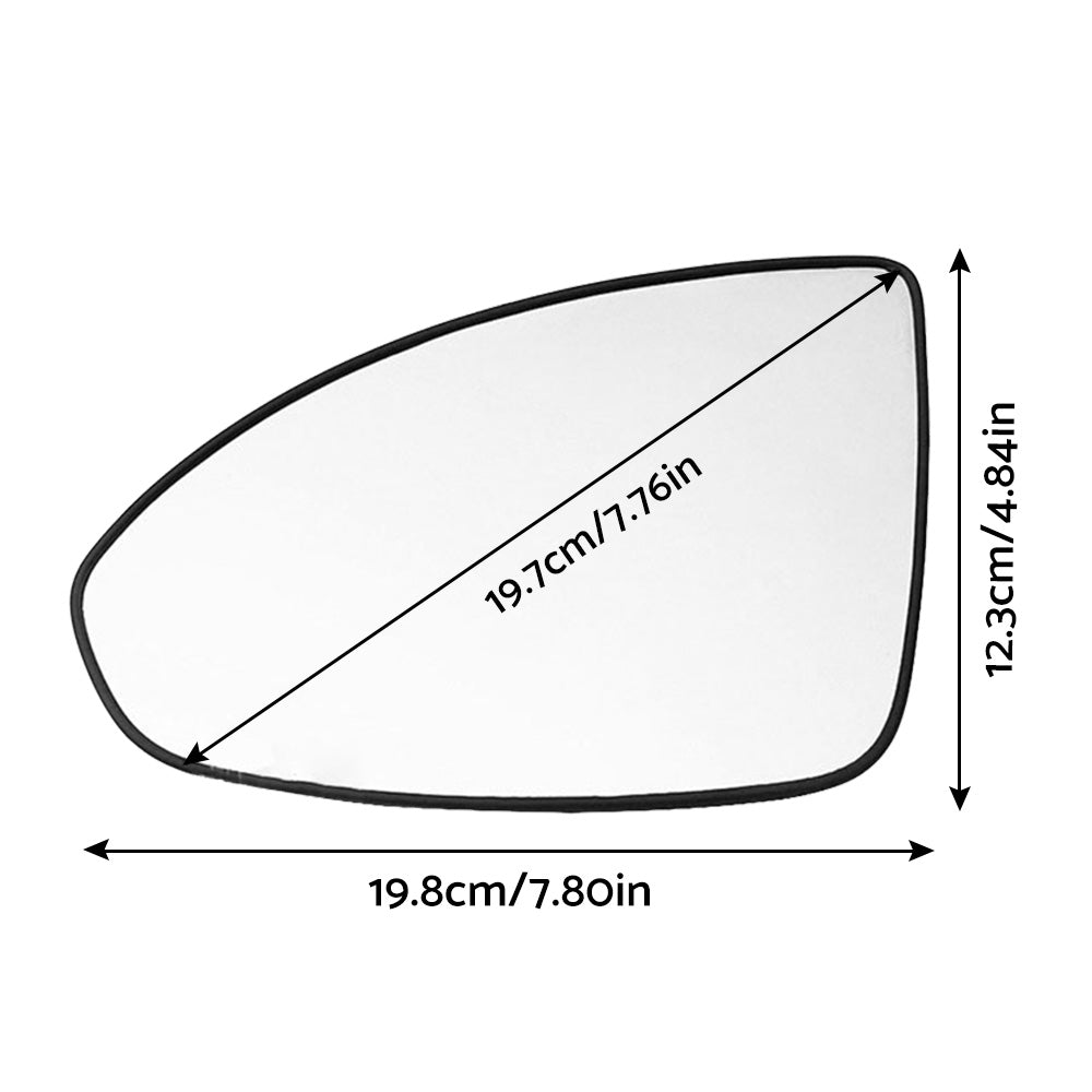 Left Side Mirror Glass With Base Suitable For Holden Cruze JG JH 2009-2016
