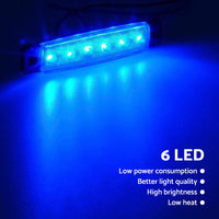 12x LED Deck Courtesy Lights Suitable For Marine Boat Stern Transom 12V Waterproof