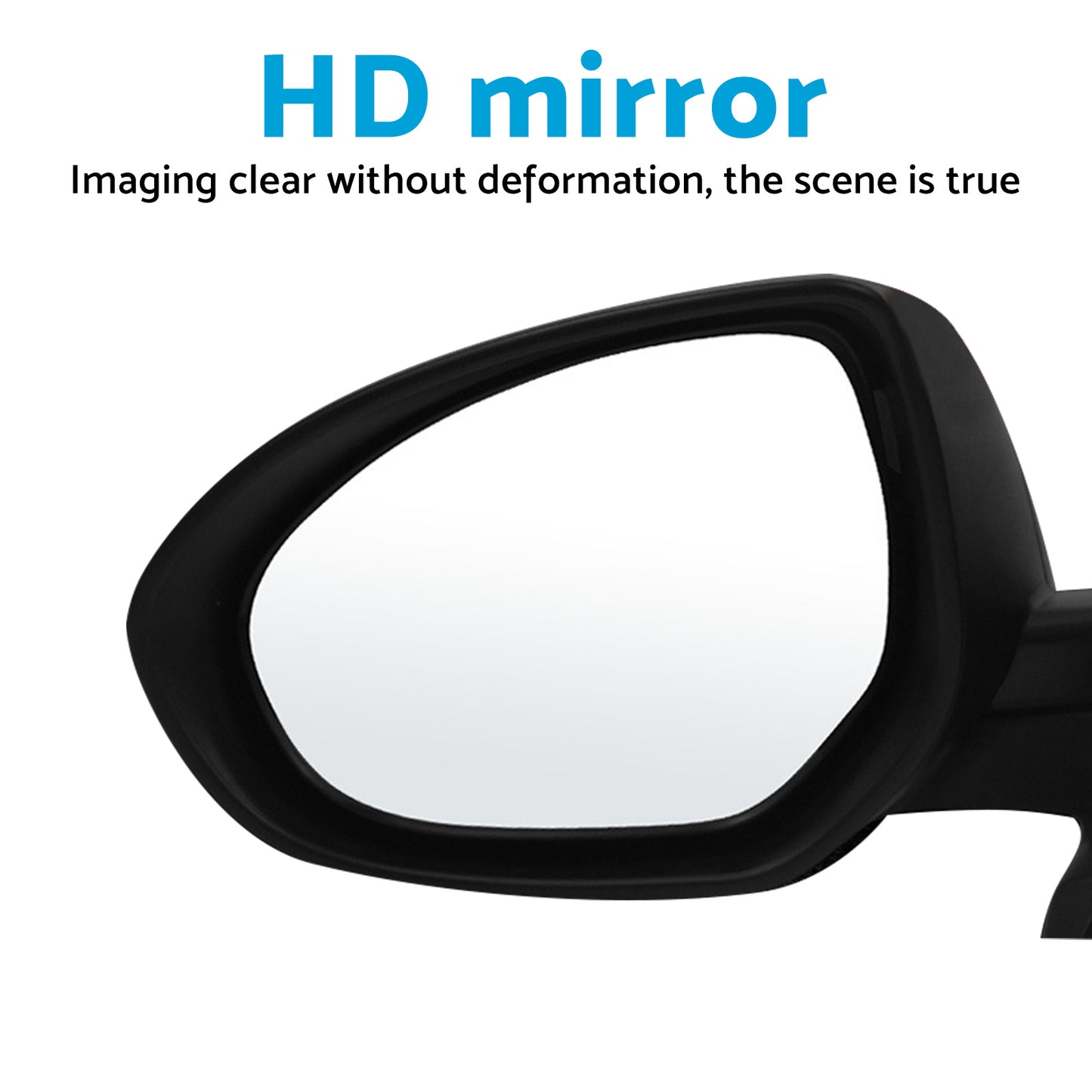 Left Side Door Mirror Red Suitable For Mazda 2 DE / Neo / Maxx / Genki 2007-2014