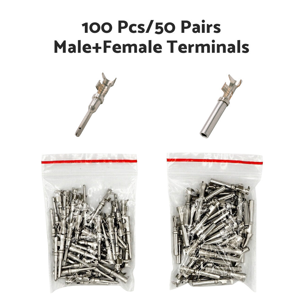 {{ 50 Pair Deutsch No. 16 Solid Terminal Connectors }} - Buy Car Parts Online at {{ Kaka Auto Parts }}.