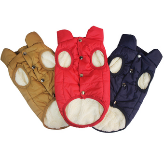 compare product Pet Dog Warm Windproof Coat Fleece Jacket Jumper Sweater Winter Puppy Clothes AU