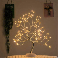 Battery Powered USB LED Fairy Tree Light Copper Wire Home Party Decoration Lamp