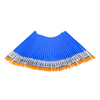 compare product Flat Paint Brushes Set 50-200x Suitable For Detail Painting Craft Art and Gift Applications