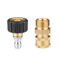 1 Pair Pressure Washer Quick Connect Couplers Suitable For 1?? or ??? ¡§C M22-14 Adapter Kit