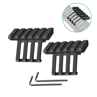 compare product 2x Low Profile Tactical 45¡ã Offset Angle Mounts Suitable For Picatinny & Weaver Rails