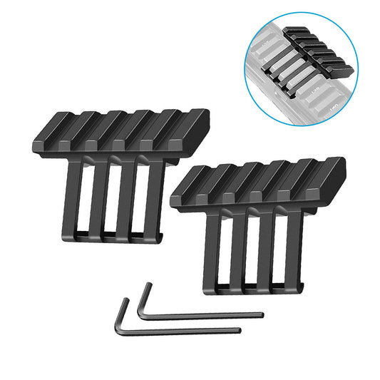 2x Low Profile Tactical 45¡ã Offset Angle Mounts Suitable For Picatinny & Weaver Rails