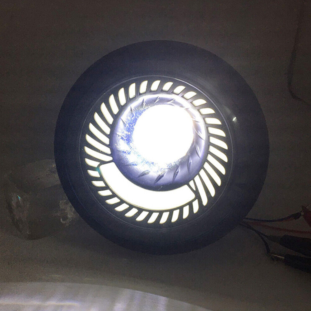 6.5-inch Motorcycle LED Headlight with Spiral Side Mount Bracket Suitable For Cafe Racer Motorcycles