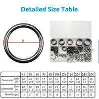 Ceramic Fishing Rod Guide Rings Repair Kit 160PCS 3.7mm-30mm Wear-Resistant