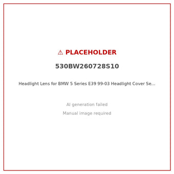 compare product Headlight Lens Cover Seal Gasket Suitable for BMW 5 Series E39 99-03 Left