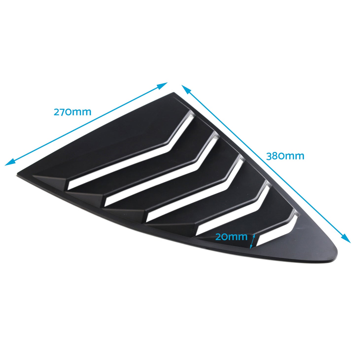 2x Car Rear Side Window Louvers Cover Suitable For Toyota 86 / Subaru BRZ 2013-2019