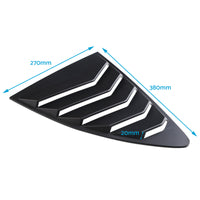 2x Car Rear Side Window Louvers Cover Suitable For Toyota 86 / Subaru BRZ 2013-2019