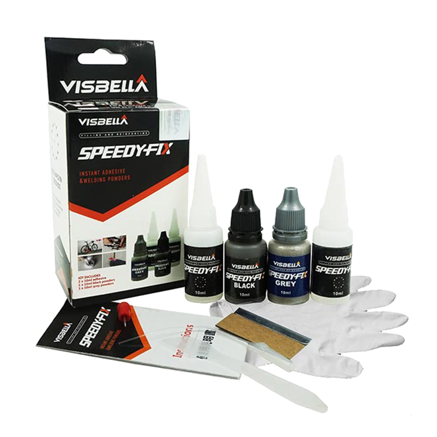 Strong Powder Adhesive Repair Kit ¡§C 7s Quick Bonding Glue for Multi-Surface Fixing