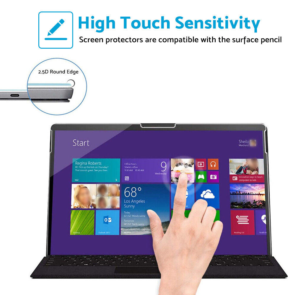 Tempered Glass Screen Protector 9H Suitable For Microsoft Surface Pro 8 / Pro 9 13 Inch