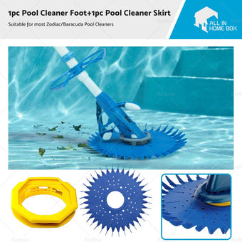 compare product Suitable for Zodiac Baracuda Pool Cleaner Disc  and  Foot Pack Skirt or Mat or Seal